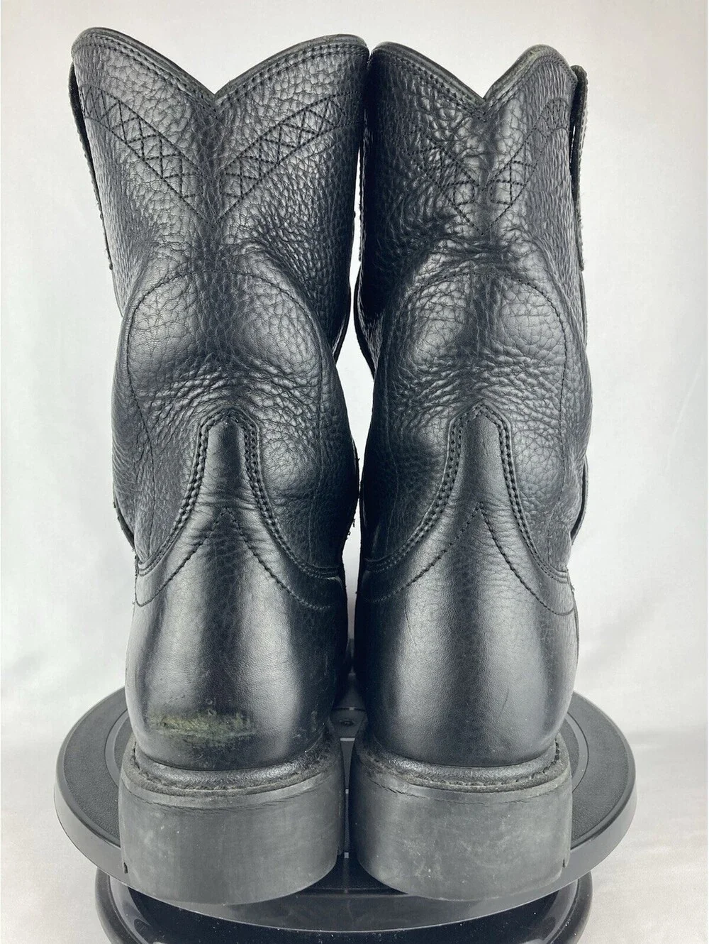 Men’s 10.5 Ariat Sierra Boots Black Leather Pull On Waterproof Work Soft Toe